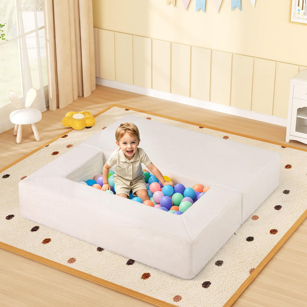 OLAKIDS Modular Kids Play Couch, Toddler Sectional Fort Building Sofa