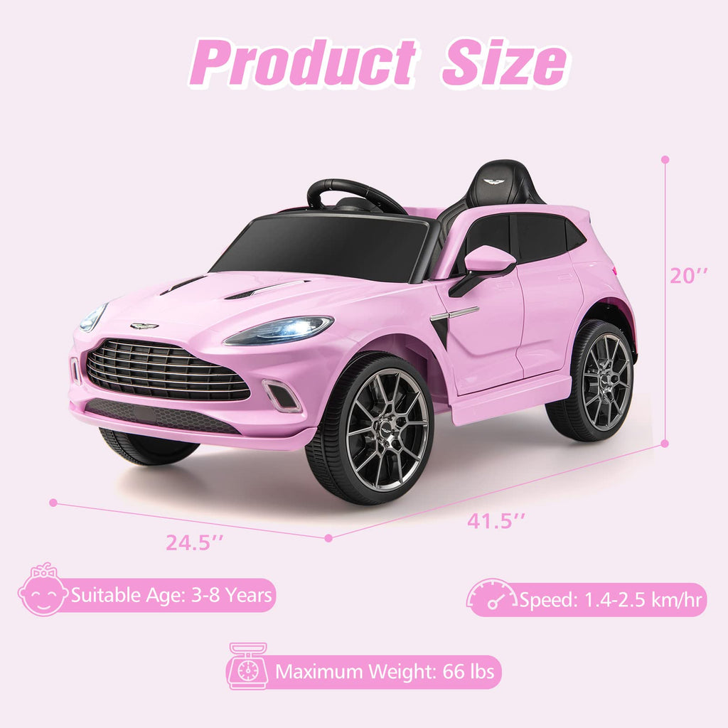 OLAKIDS Licensed Kids Ride on Car, 12V Electric Vehicle with Remote Control