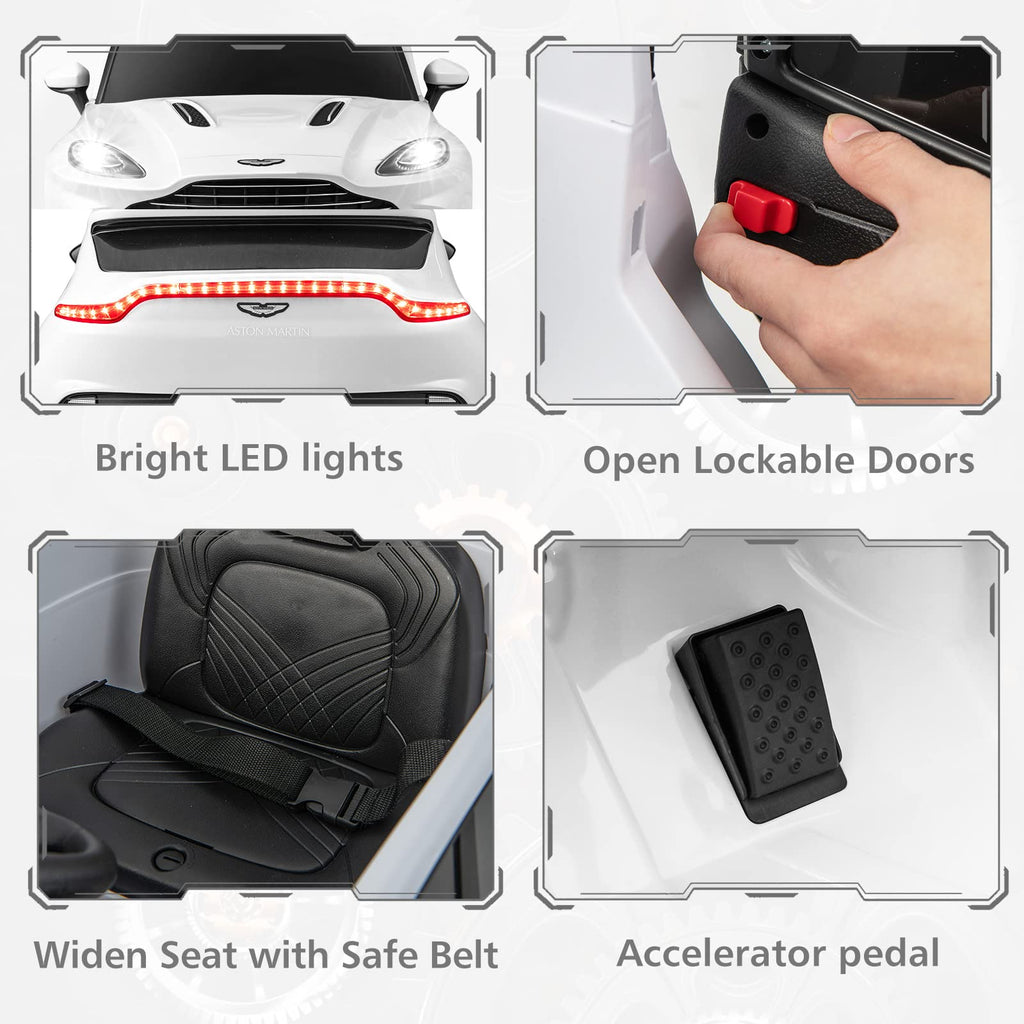 OLAKIDS Licensed Kids Ride on Car, 12V Electric Vehicle with Remote Control
