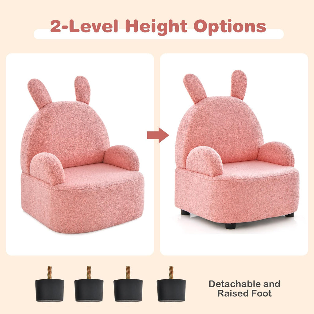 OLAKIDS Kids Sofa, Toddler Armchair Chair with Solid Sturdy Wood Construction Plush Fabric